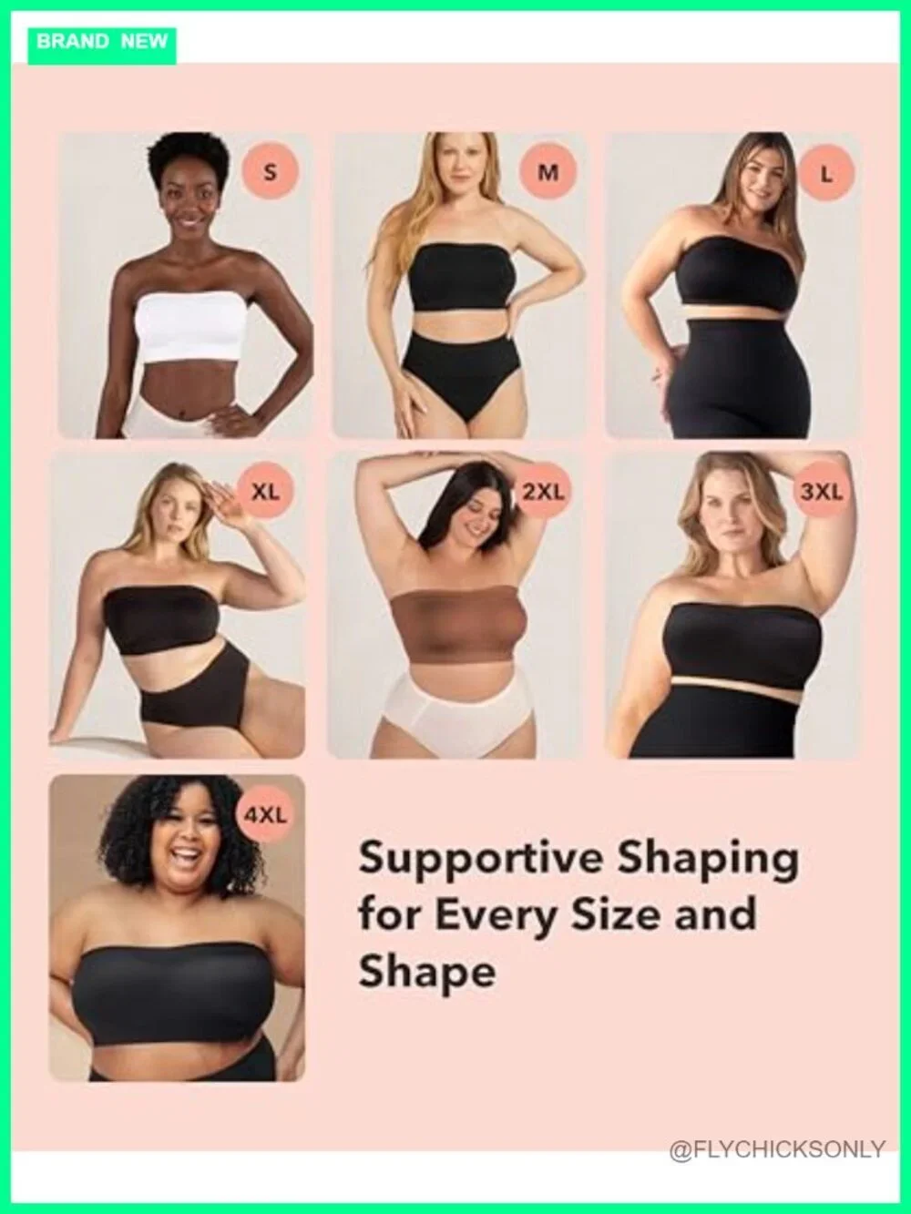 Strapless Bra Convertible Wireless Non-Slip Bandeau
